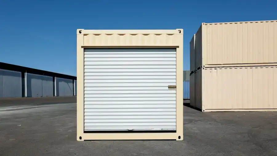 10ft Refurbished Storage Container with Roll-Up Door - Image 3