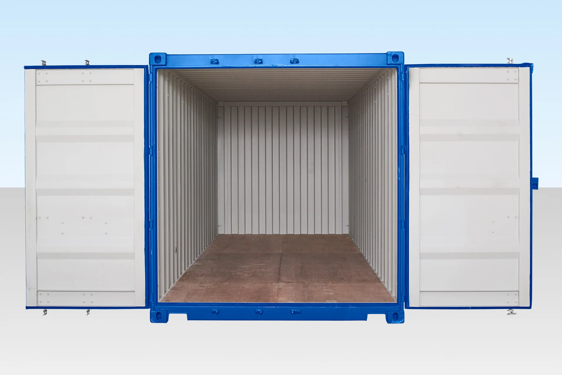 20ft Self Storage Container Blue (RAL 5010) - Image 4