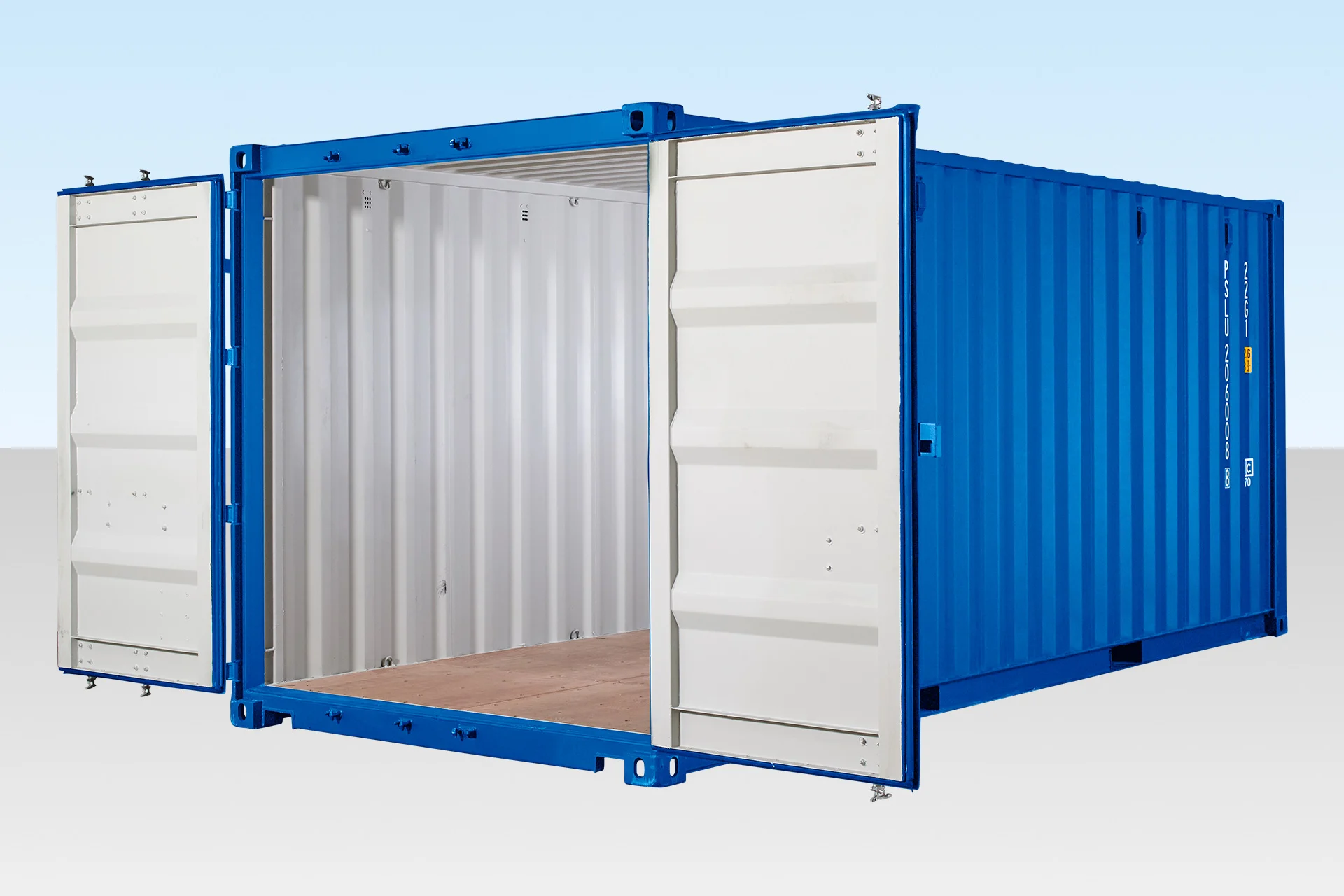 20ft Self Storage Container Blue (RAL 5010) - Image 5