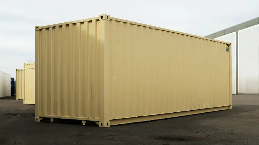 24ft Refurbished Storage Container with Roll-Up Door - Image 2