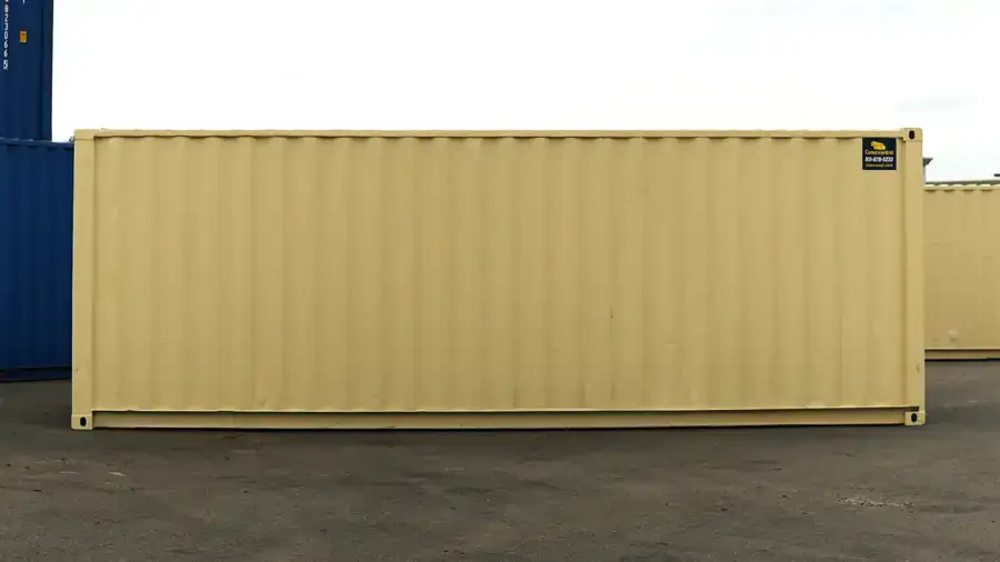 24ft Refurbished Storage Container with Roll-Up Door - Image 3
