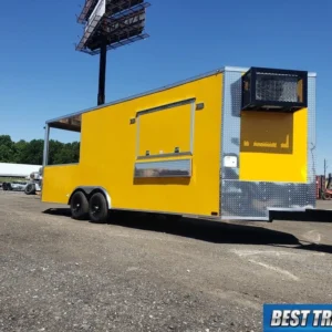 2024 enclosed 8 X 22 concession vending trailer food truck w sinks AC mini split
