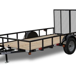 Contractor Grade Single Axle Landscape Utility Trailers 3" Angle Frame and Tongue, 2x2x1/8 Tubing Top Rail GVWR 2,990 lb.
