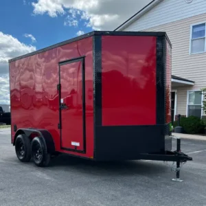 Enclosed Cargo Trailer 2026 7ft. X 12ft. w/Blackout Package, 7ft. Interior, & Tandem Axles 1597
