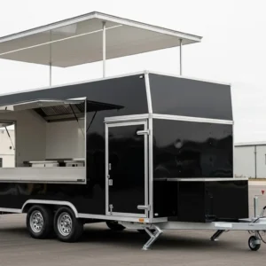 Mobile Food Truck Trailer for Sale with Full Kitchen Setup, Fully Equipped Hot D