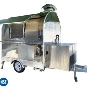 NSF DMV Certified Full Equipment Silver Food Trailer Concession Truck USA Made