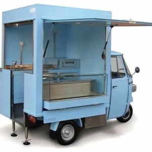Piaggio Ape Style Pop-Up Food Cart | Coffee Gelato Vendor Truck | Build-to-Order