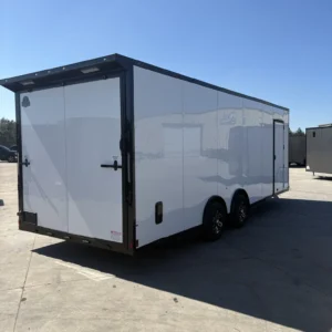 Titanium 8.5×24 White Blackout Spread axle Trailer