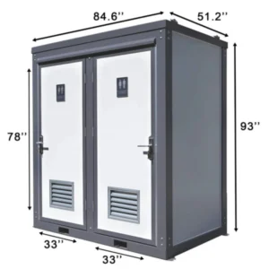 Portable Outdoor Mobile Toilet Restroom w/ Sink Shower Curtain Bathroom
