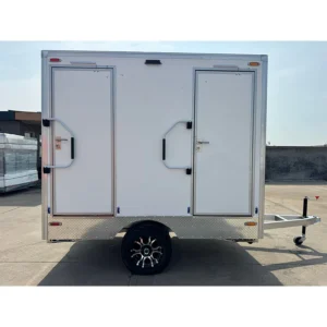 Dual Restroom Trailer Unisex 9ft - 2 Stall Restroom Trailer